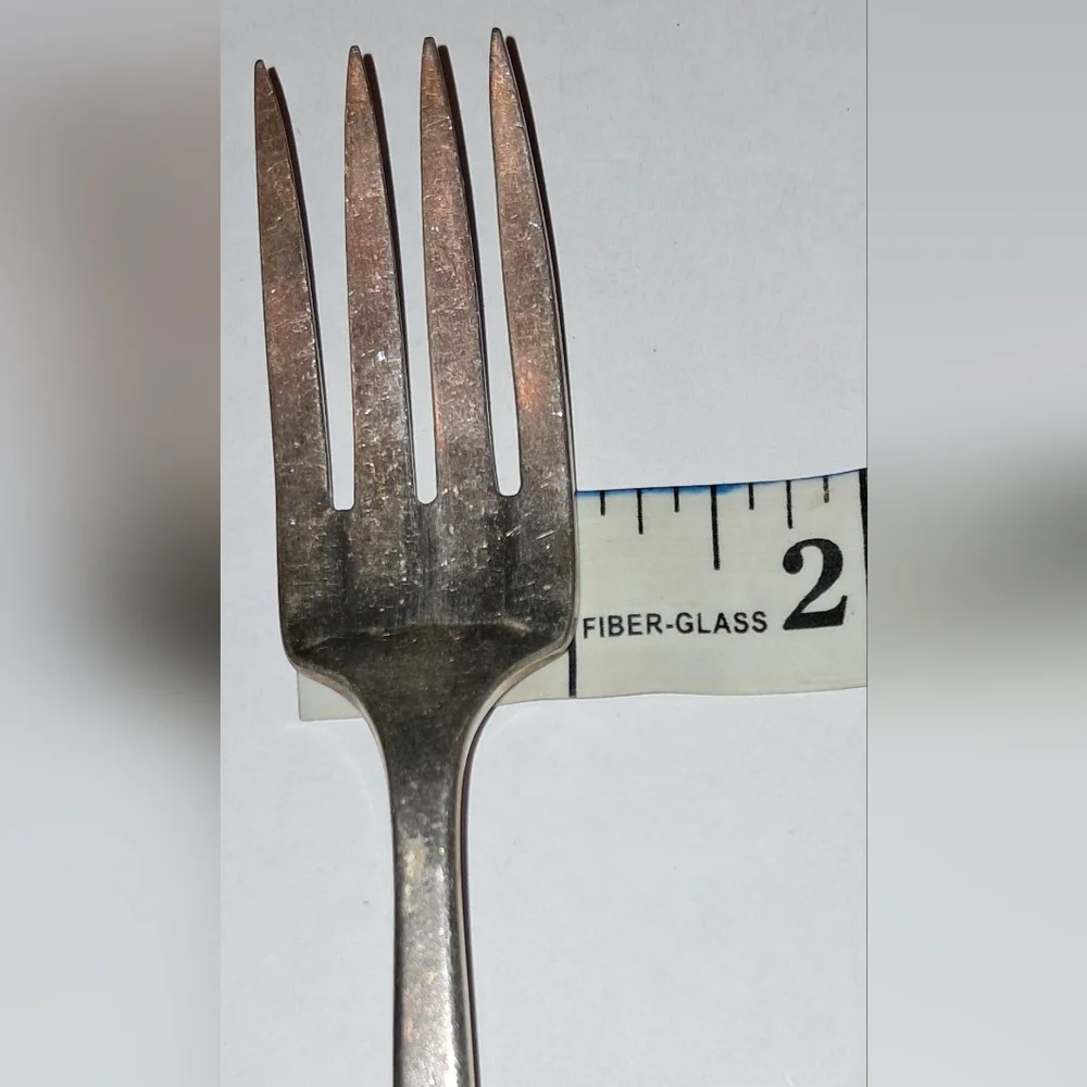 COMMUNITY SILVER (PLATED?) SALAD FORKS (4)